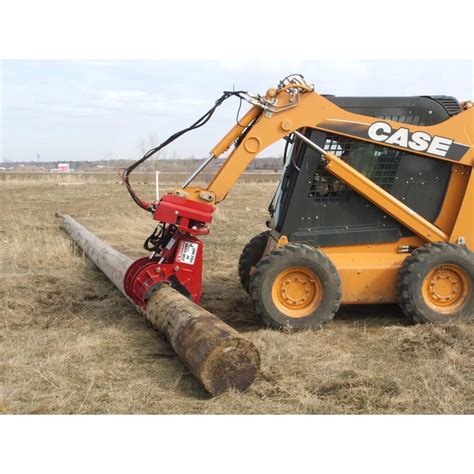 ezspotur hyd pole setter skid steer attachment|skid steer pole setter.